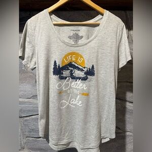 Graphic Tee with Lake Print, Maurice’s